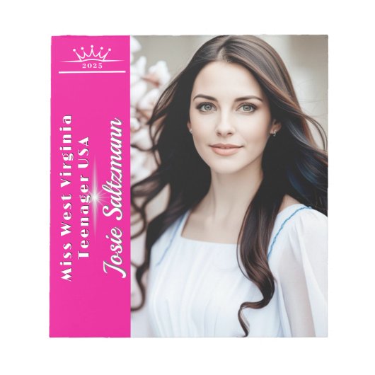 Crowning Touch Sunburst Pageant Autograph Notitieb Notitieblok (Voorkant)
