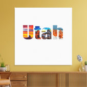 Crowns of Utah Canvas Afdruk (Insitu (Woonkamer))