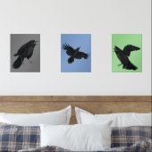 Crows Black Birds Ravens Print Set (Chambre à coucher)