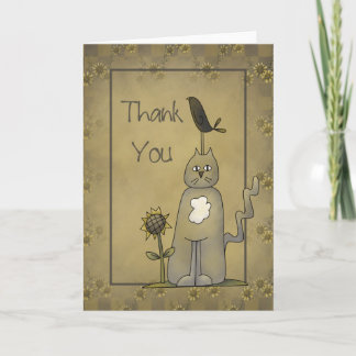 Crows Knows · Crow & Cat Thank You Card Bedankkaart