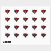Crows Night Ronde Sticker (Vel)