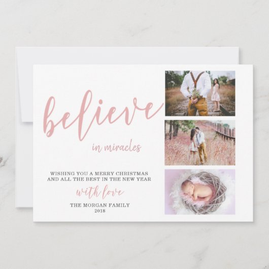 Croyez aux miracles ⎢ Carte de vacances photo Blus (Devant)