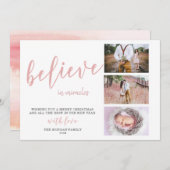 Croyez aux miracles ⎢ Carte de vacances photo Blus (Devant / Derrière)