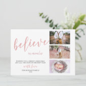 Croyez aux miracles ⎢ Carte de vacances photo Blus (Debout devant)