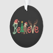 Croyez Bigfoot Sasquatch Père Noël Reindeer Noël (devant)