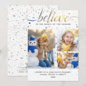 CROYEZ Carte photo avec la typographie des corresp (Devant / Derrière)