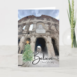 Croyez Colosseum Rome Noël Carte de séjour