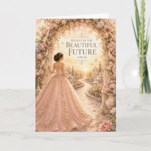Croyez en la Belle Carte de Quinceañera pour l'Ave