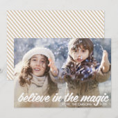 Croyez en la carte de vacances magique (Devant / Derrière)