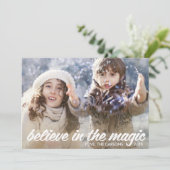 Croyez en la carte de vacances magique (Debout devant)