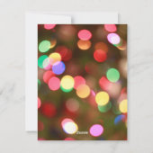 Croyez en la carte de vœux de Noël photo Magie de  (Dos)