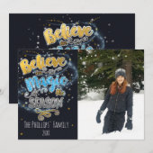 Croyez en la Magie... Carte photo de vacances de s (Devant / Derrière)