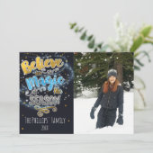 Croyez en la Magie... Carte photo de vacances de s (Debout devant)