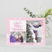 Croyez en la magie de la carte photo de Noël (Debout devant)
