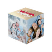 Croyez en la magie de Noël Photo Cube (Angle arrière)