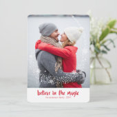 Croyez en la magie moderne Carte photo de vacances (Debout devant)