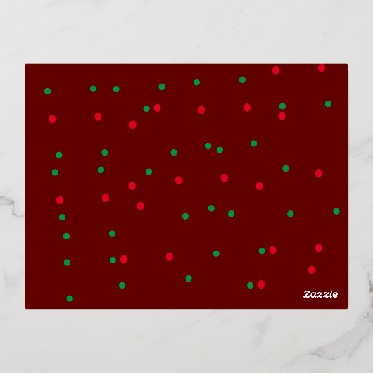 Croyez en la magie or élégante carte de noël (Verso)