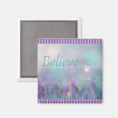Croyez en vos rêves Purple Papillon Magnet (Recto/Verso)