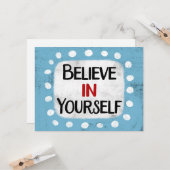 Croyez En Votre Carte De Voeux (Devant/Arrière en situation)