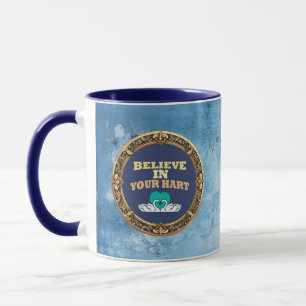 Croyez en Votre Douleur – Mug d'Affirmation Bleu F