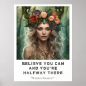 Croyez en vous Affiche de citation motivationnelle (Devant)