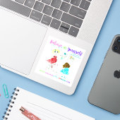 Croyez en vous - Autocollants ADHD ET MOI (Ordinateur portable avec iPhone)