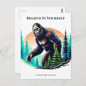 Croyez En Vous Bigfoot Carte Postale (Devant / Derrière)