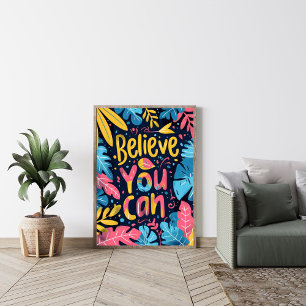 Croyez en vous, décoration murale moderne et motiv