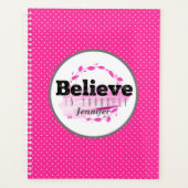 Croyez En Vous-Même Aquarelle Pois roses (Devant)