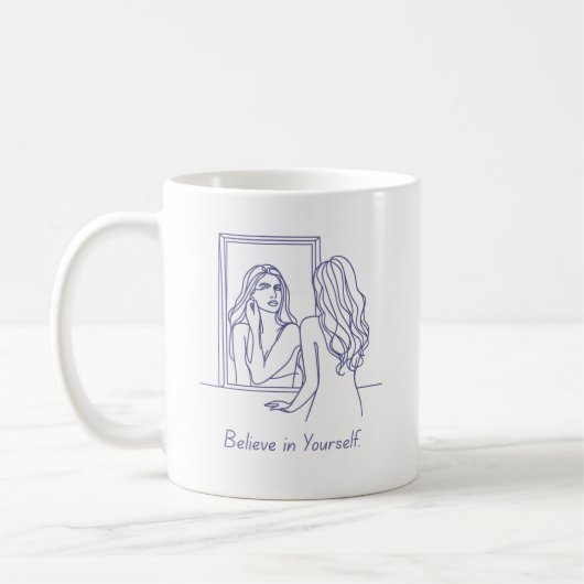Croyez en vous-même confiance Mug (Gauche)