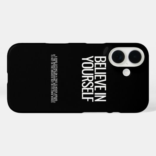 Croyez En Vous-Même coque iphone Motivationnel (Verso (horizontal))