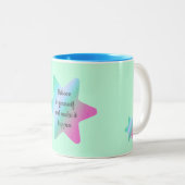 Croyez en vous-même et faites que cela arrive Mug (Devant droit)