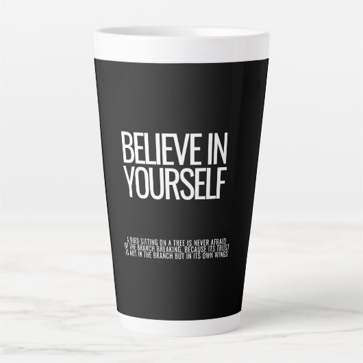 Croyez en vous-même Inspirationnel Citation Mug (Devant)