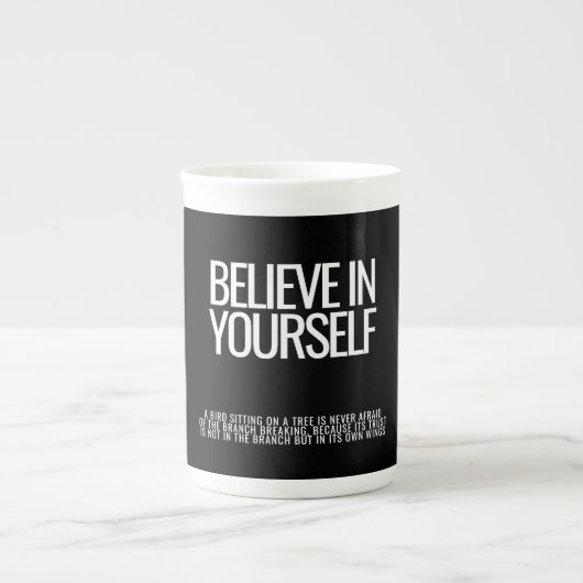 Croyez en vous-même Inspirationnel Citation Mug (Devant)