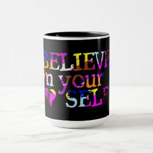 Croyez en vous-même nom personnalisé mug
