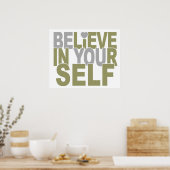 CROYEZ EN VOUS-MÊME poster personnalisé (Cuisine)