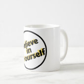 Croyez en vous-même quotidien café Mug (Devant droit)