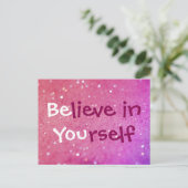 Croyez en vous-même (soyez vous) la carte postale (Debout devant)