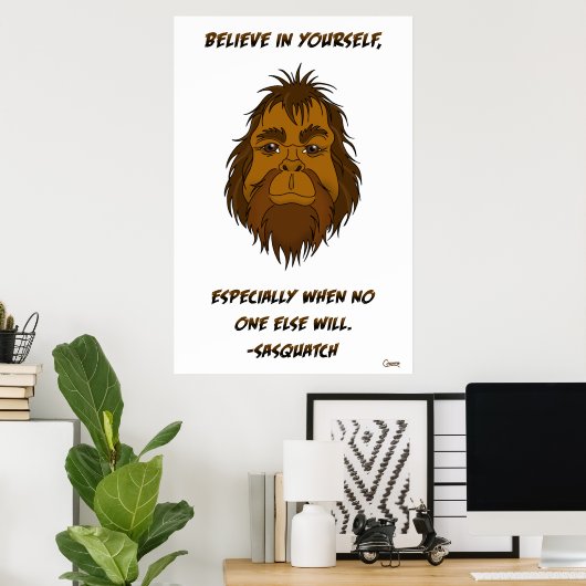 Croyez en vous - Poster (Bureau à domicile)