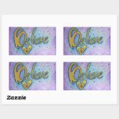 Croyez en Word Art Inspirational Decal Stickers (Feuille)