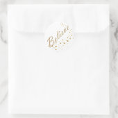 Croyez Gold Stars Stickers de Noël (Sac)