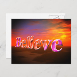 Croyez Imaginaire Sky Inspirational Carte postale