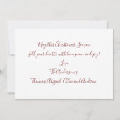 Croyez la carte de Noël Red Snowflakes Stars (Dos)