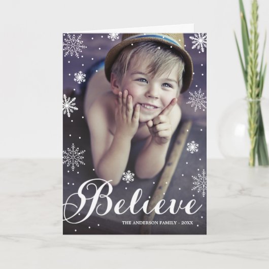 Croyez la carte de voeux fois par | de vacances de (Devant)