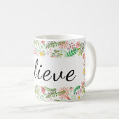 Croyez la tasse florale (Devant droit)