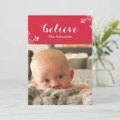 Croyez le carte photo de Noël (Debout devant)