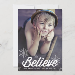 CROYEZ LES FLAKES DE NEIGE CARTE PHOTO VACANCES