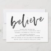 Croyez les invitations à la fête de Noël (Devant)