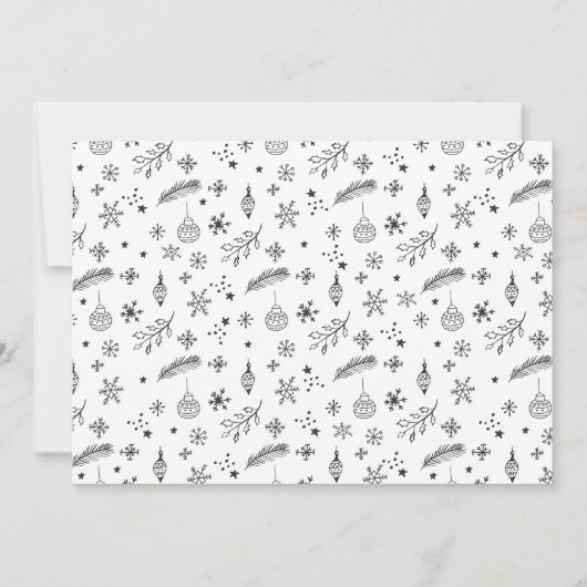 Croyez les invitations à la fête de Noël (Dos)