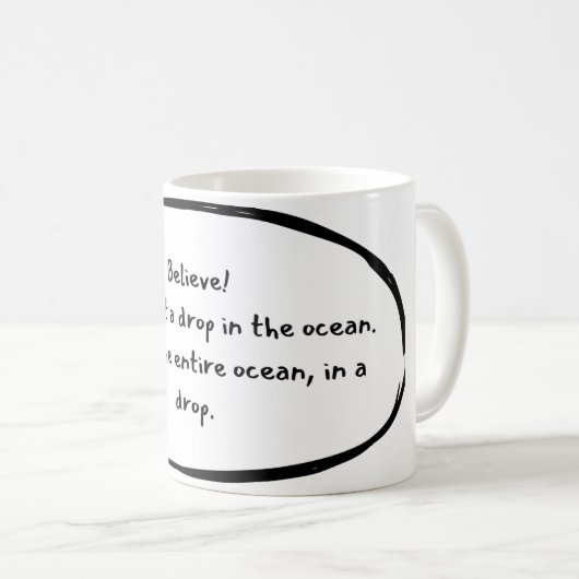 Croyez Mug (Devant droit)